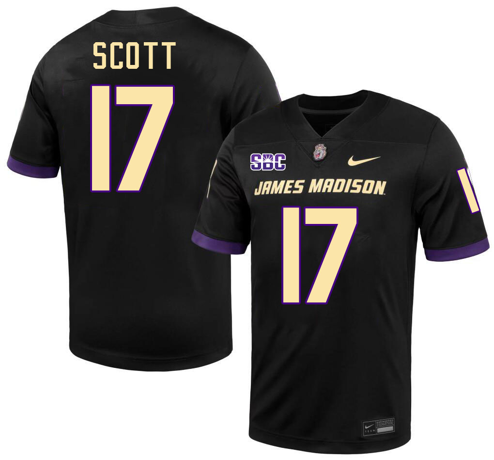 #17 Michael Scott JMU Jersey,James Madison Dukes Football Jerseys Stitched-Black #17 Michael Scott JMU Jersey,James Madison Dukes Football Jerseys Stitched-Black